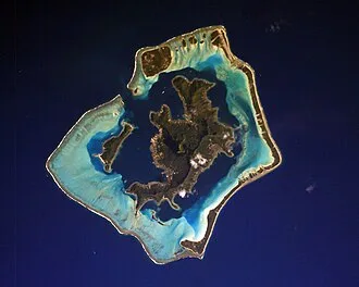 Bora Bora's lagoon (from Wikipedia)