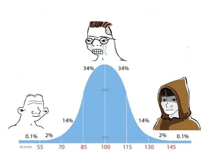 Bell Curve meme: I'd love it; Jev: moderately, I guess; I'd love it