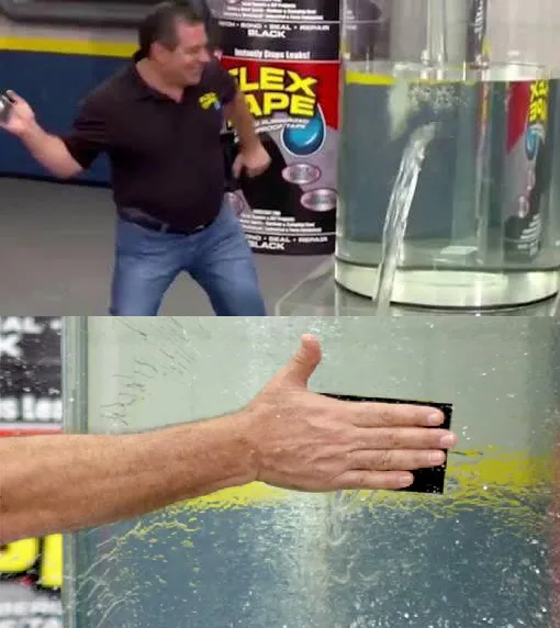 Flex Tape meme: Old spam: patched (4% missed). Fake job ads: 66% missed.
