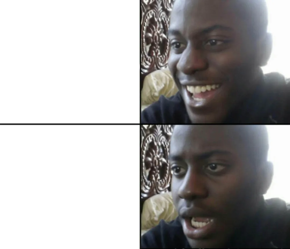 Happy / Shock meme: Jev: 81% of people know the Earth takes a year to orbit the Sun; the survey: 51%