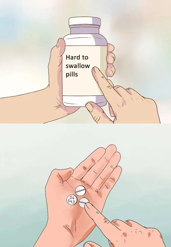 Hard To Swallow Pills meme: some idioms only make sense if you already know them
