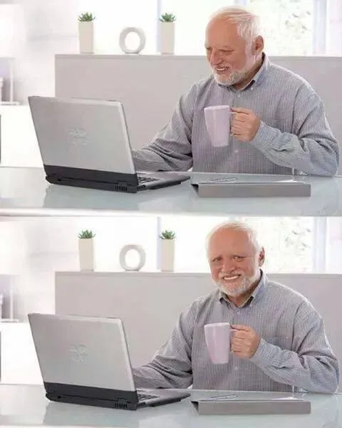 Hide the Pain Harold meme: Jev on "I feel emotions more deeply than most people": barely me