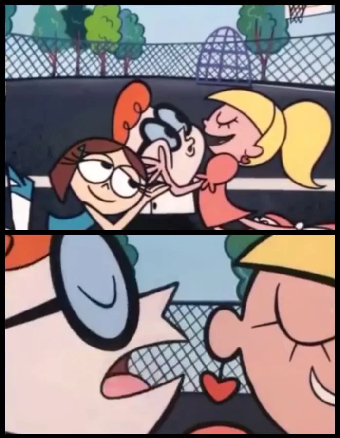 Say it Again, Dexter meme: asks Jev a question; asks it again, word for word
