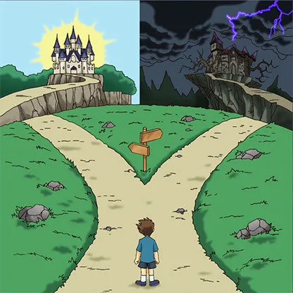 Two Paths meme: unable to do usual activities; severely anxious or depressed