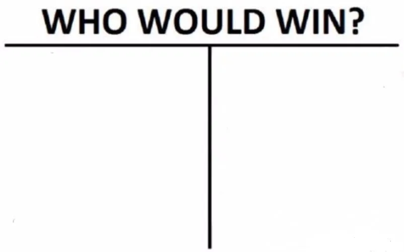 Who Would Win? meme: "dozens" to people: 26-50; "dozens" to Jev: 11-15